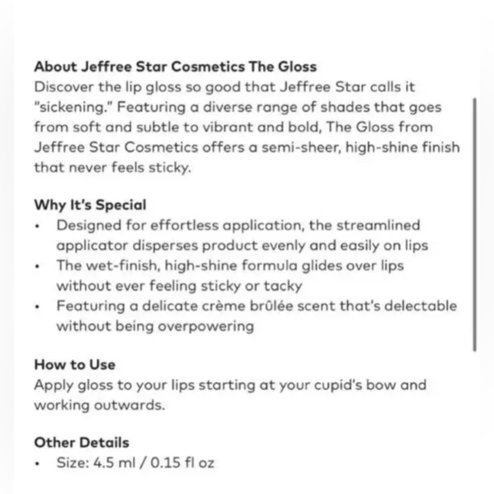 Jeffree Star THE GLOSS In Table Top - New In Box - Picture 9 of 9